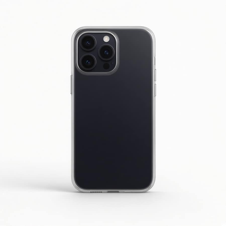 CoverShield Slim Clear Case for iPhone 16 Pro Midnight Black